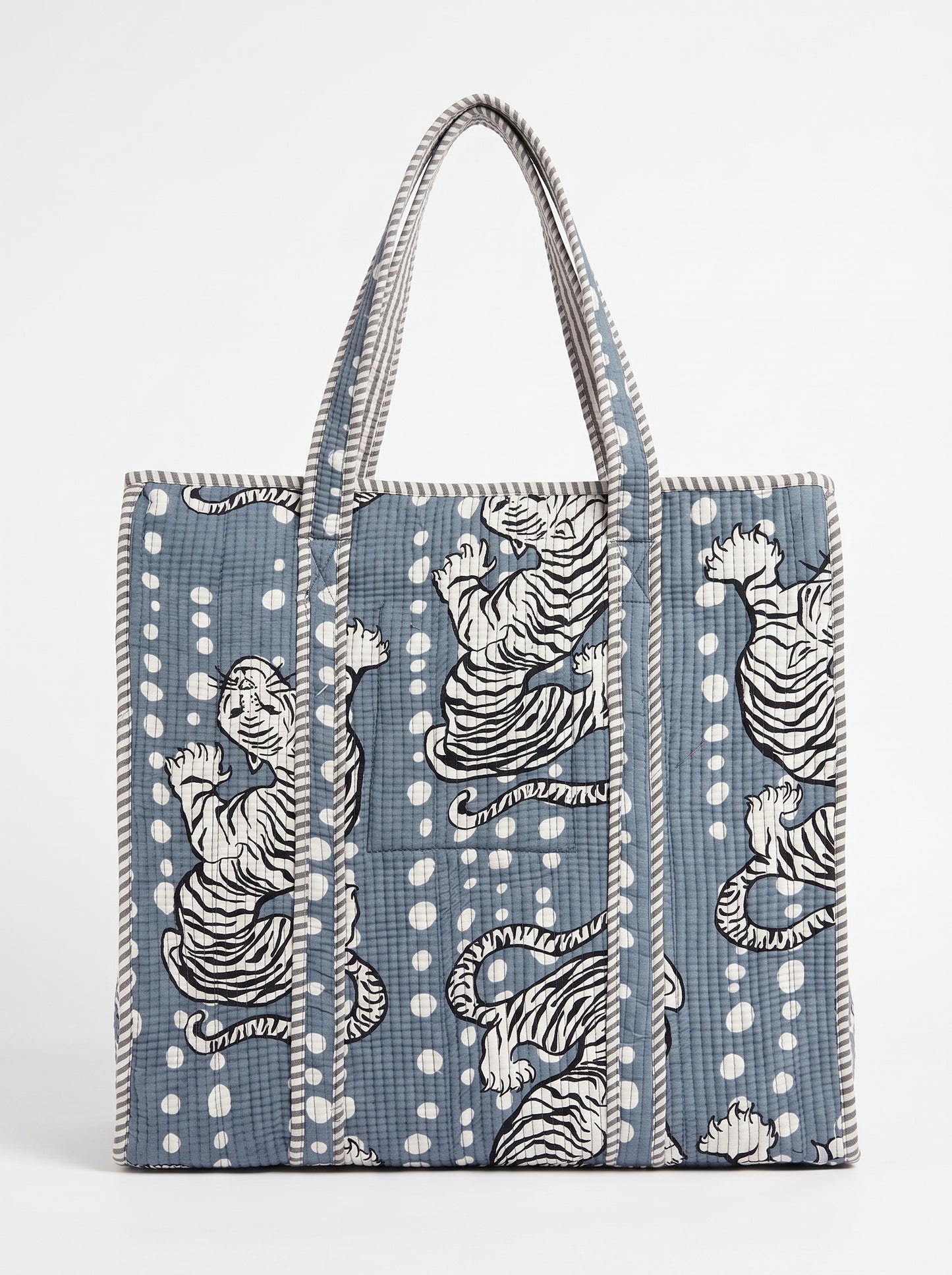 Grey Yellow Tiger – Wander Tote Bag 18x18