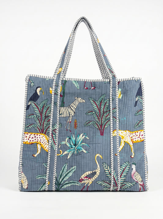 Grey Safari – Wander Tote Bag 18X18