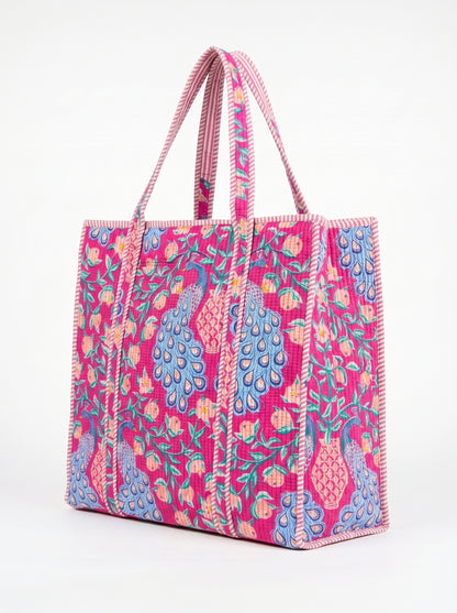 Pink Garden Charm – Wander Tote Bag 18x18