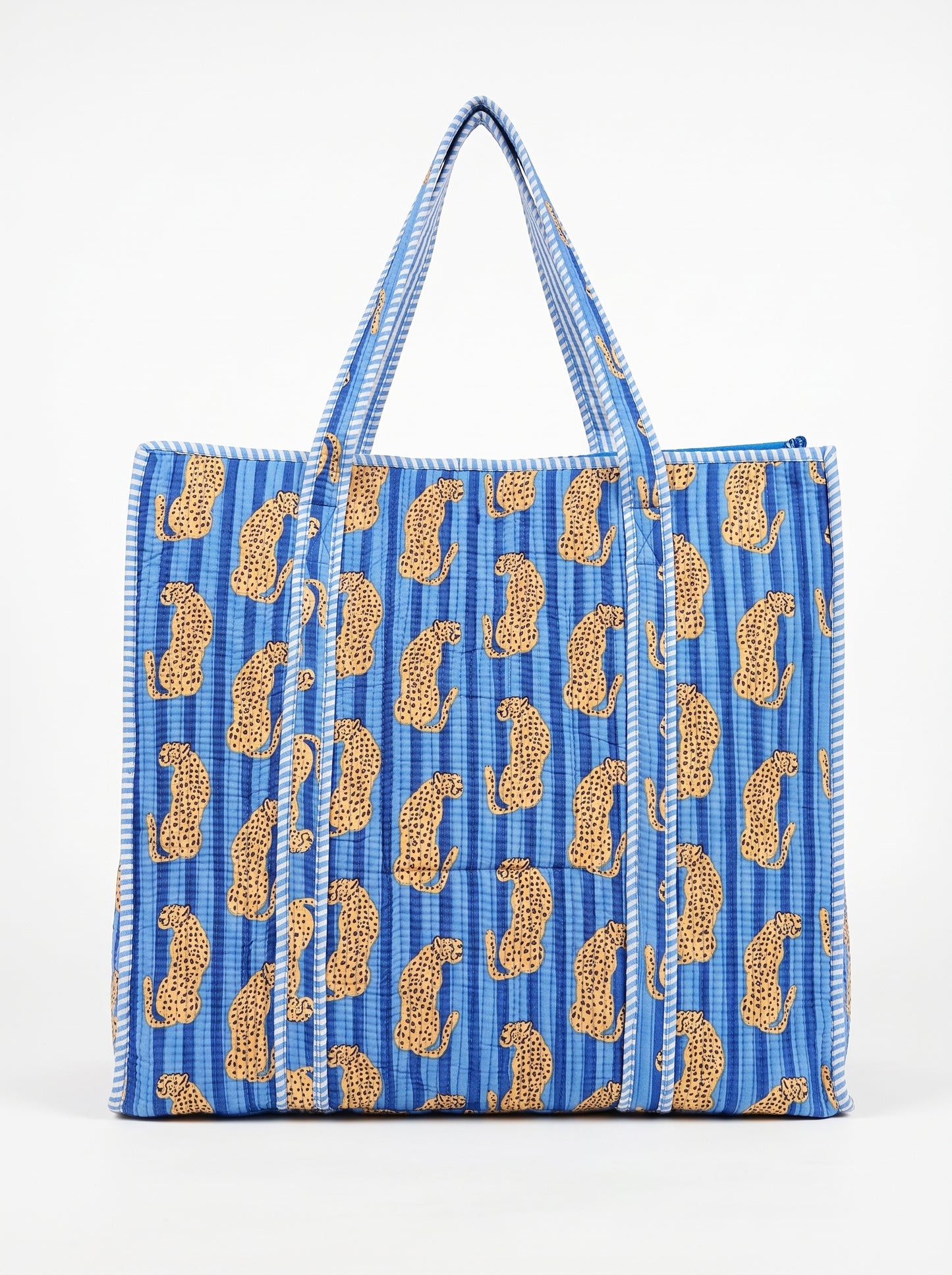Blue Masai Mara Leopard – Wander Tote Bag 18x18