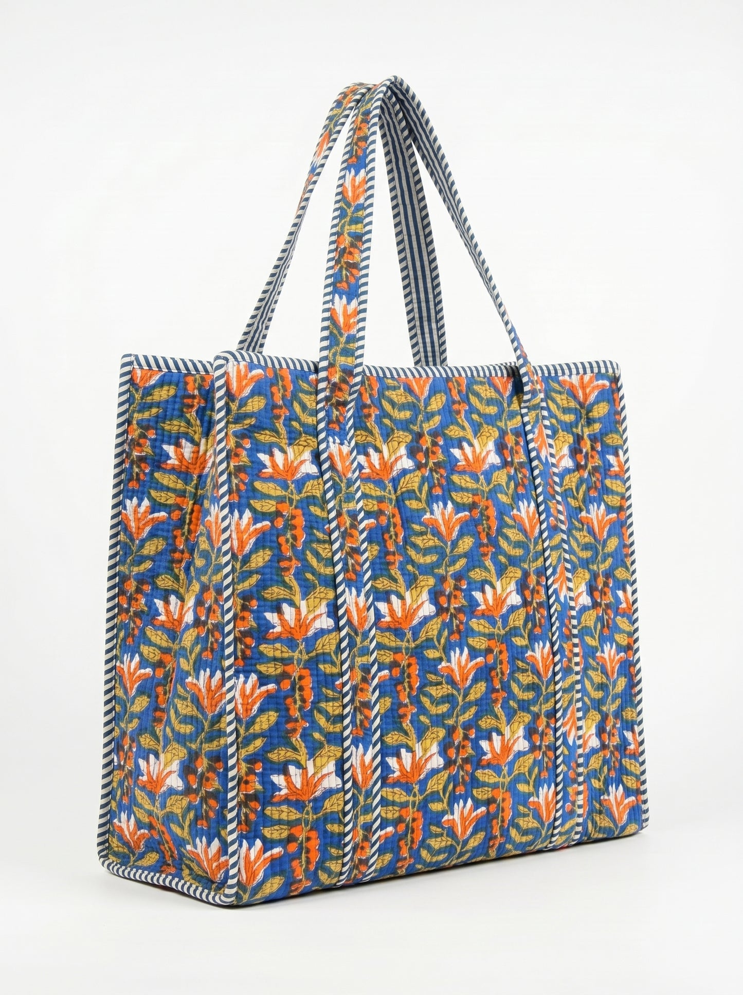 Blue Emerald Charm – Wander Tote Bag 18x18