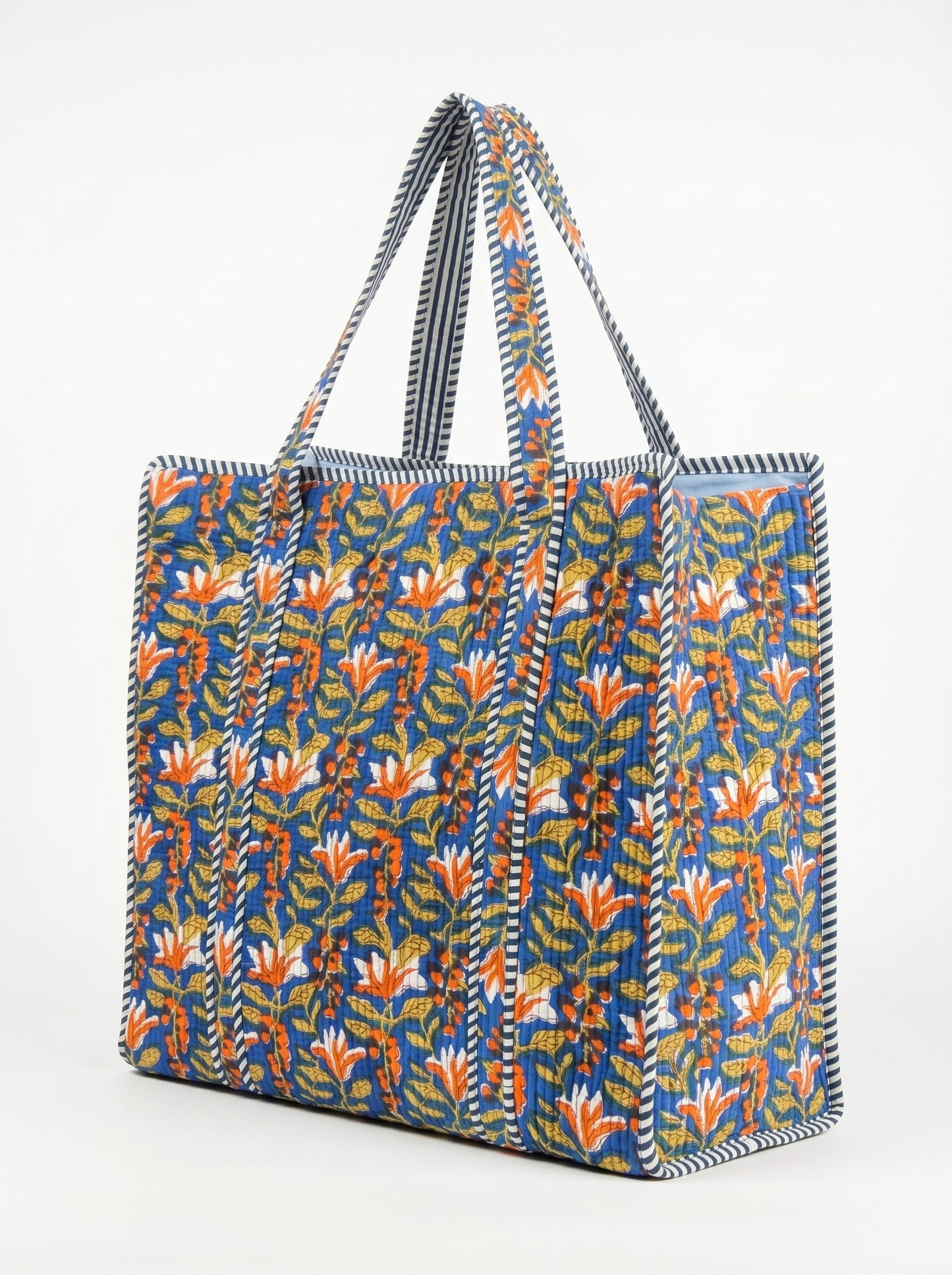 Blue Emerald Charm – Wander Tote Bag 18x18