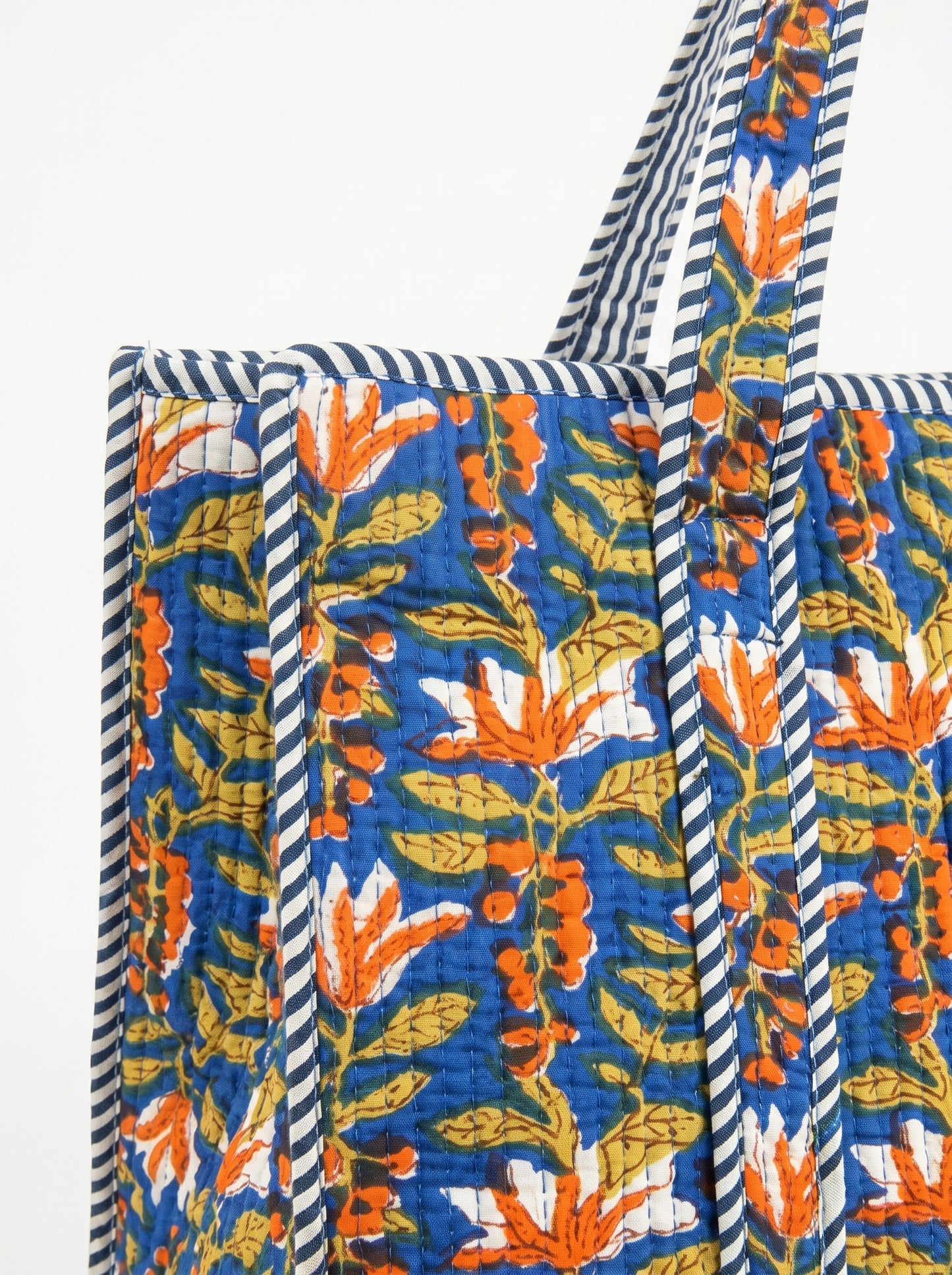 Blue Emerald Charm – Wander Tote Bag 18x18