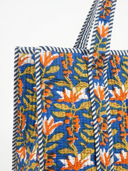 Blue Emerald Charm – Wander Tote Bag 18x18