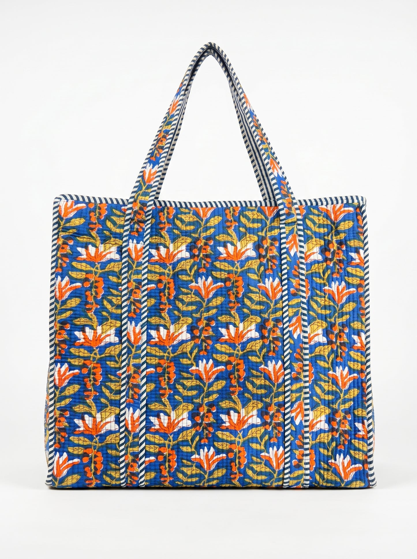 Blue Emerald Charm – Wander Tote Bag 18x18