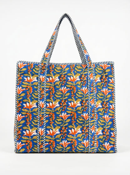Blue Emerald Charm – Wander Tote Bag 18x18