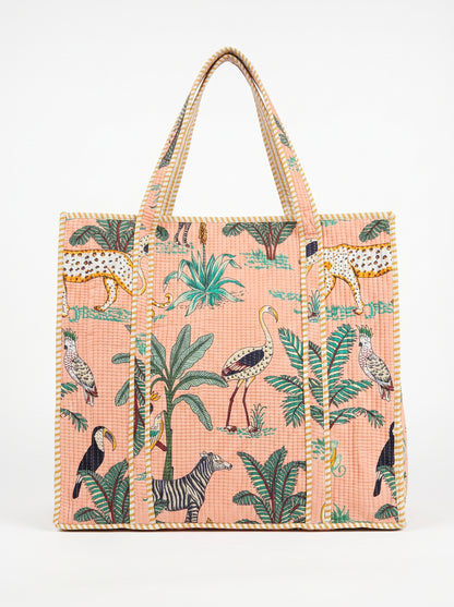 Pastel Peach Safari – Wander Tote Bag 18x18