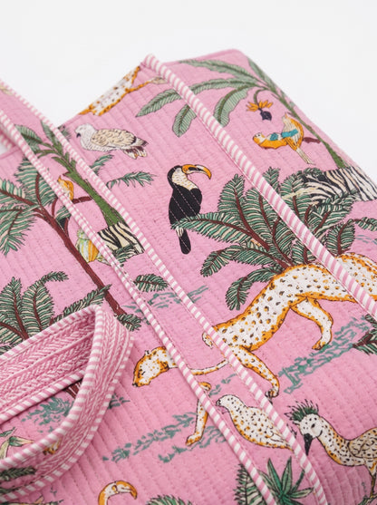 Pink Safari – Wander Reversible Tote Bag 18x18
