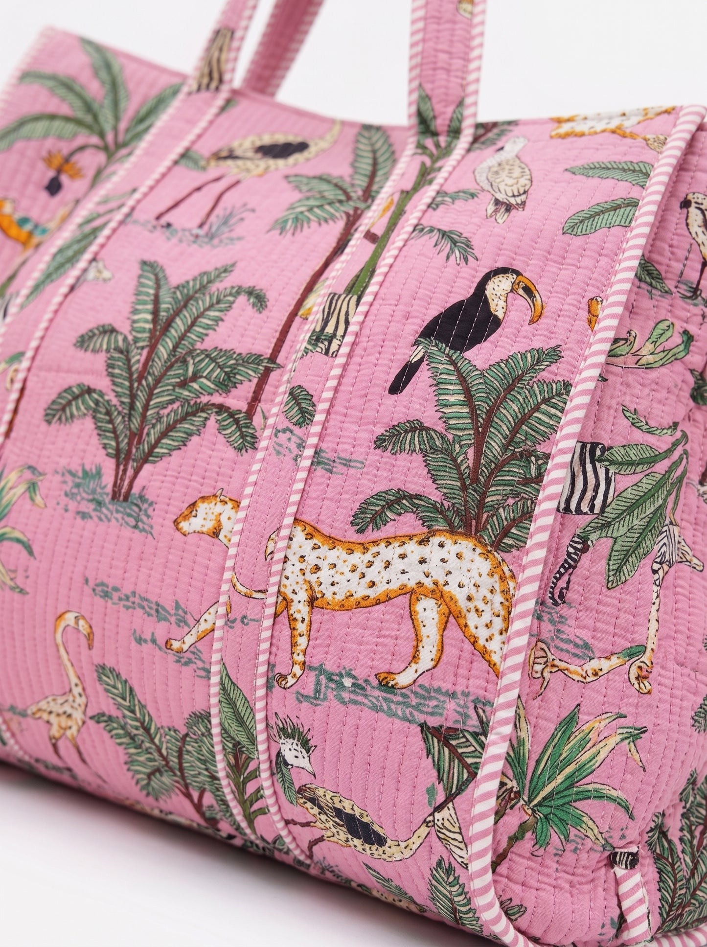 Pink Safari – Wander Reversible Tote Bag 18x18