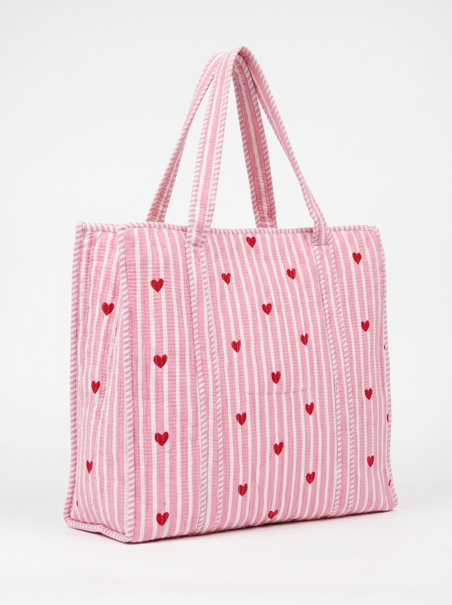 Baby Pink heart-2 – Wander Tote Bag 18x18