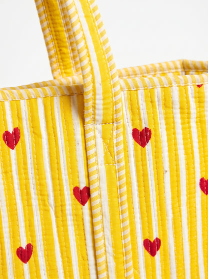 Cute Yellow Heart – Wander Tote Bag 18x18