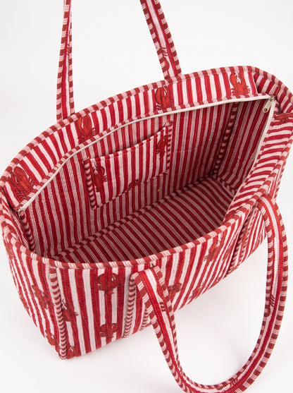 Lobster Coast - Tote & 3 Pouch Set 19X15