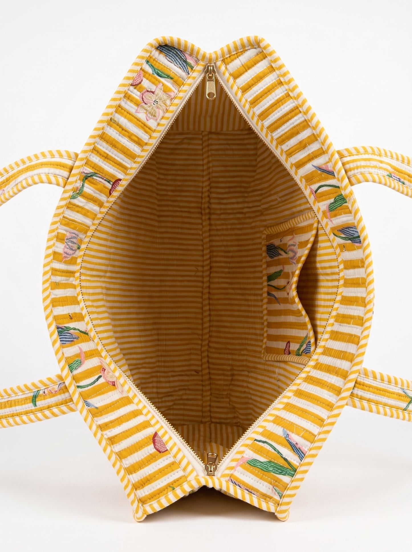Yellow onion Stripe - Tote Bag 19X15