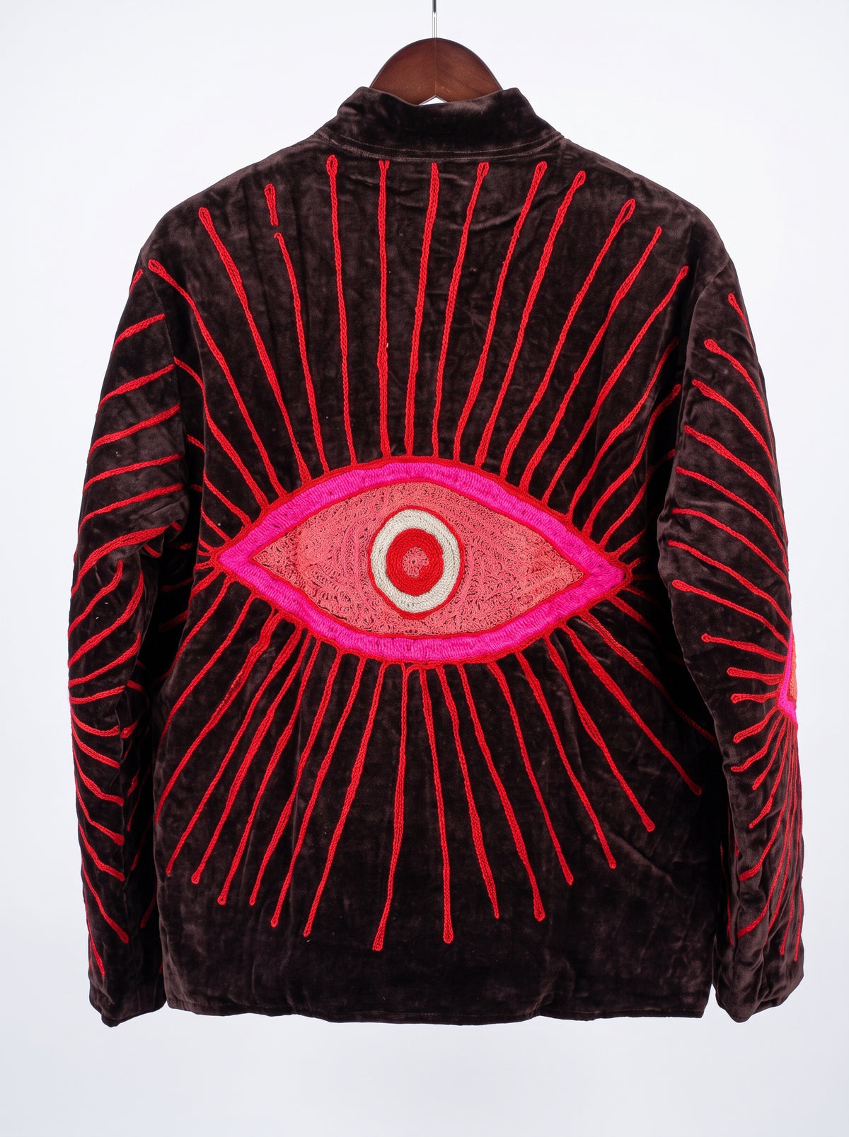 Women's 2007 Suzani Reversible Velvet Jacket – Artistic Embroidered Statement Jacket