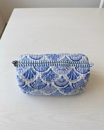 Blue Shell – Quilted Utility Pouch