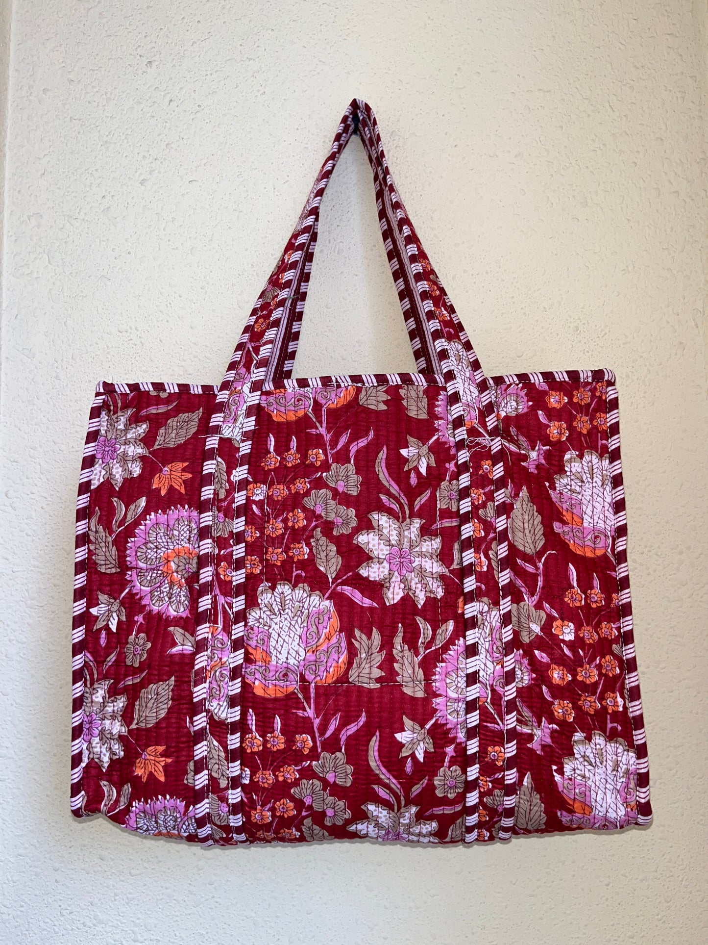 Red Floral – Tote & 3 Pouch Set