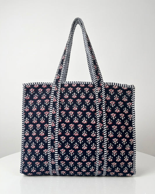 Scarlet Red Mini Bloom – Muse Tote Bag 16X16