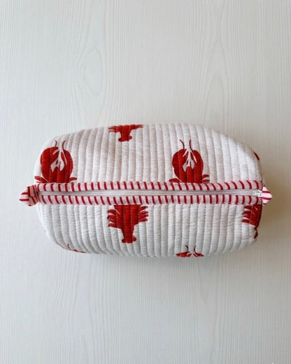 White Lobster – Quilted Utility Pouch