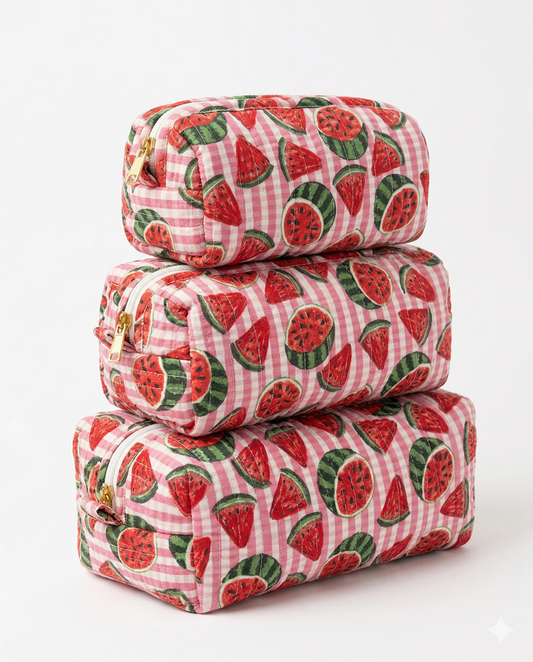 Watermelon red – Utility Pouch Pack of 3