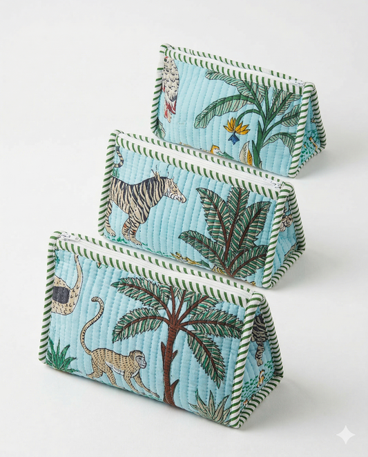 Blue Safari Pyramid – Utility Pouch Pack of 3