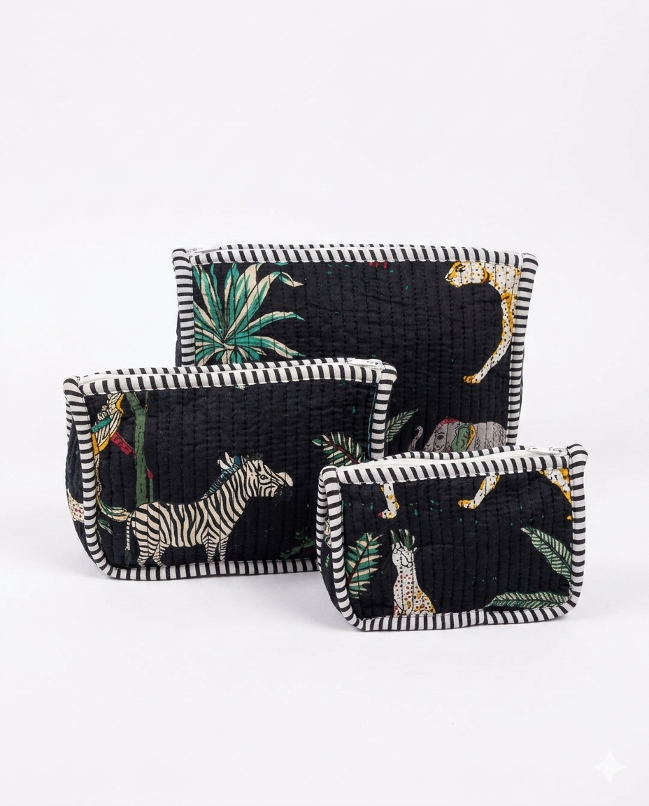 Black Safari Pyramid – Utility Pouch Pack of 3