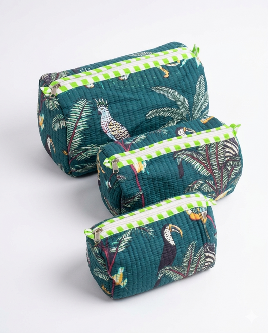 Teal Safari – Utility Pouch Pack of 3