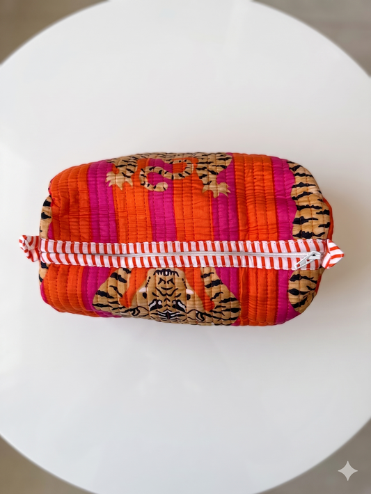 Tiger Tango – Quilted Utility Pouch