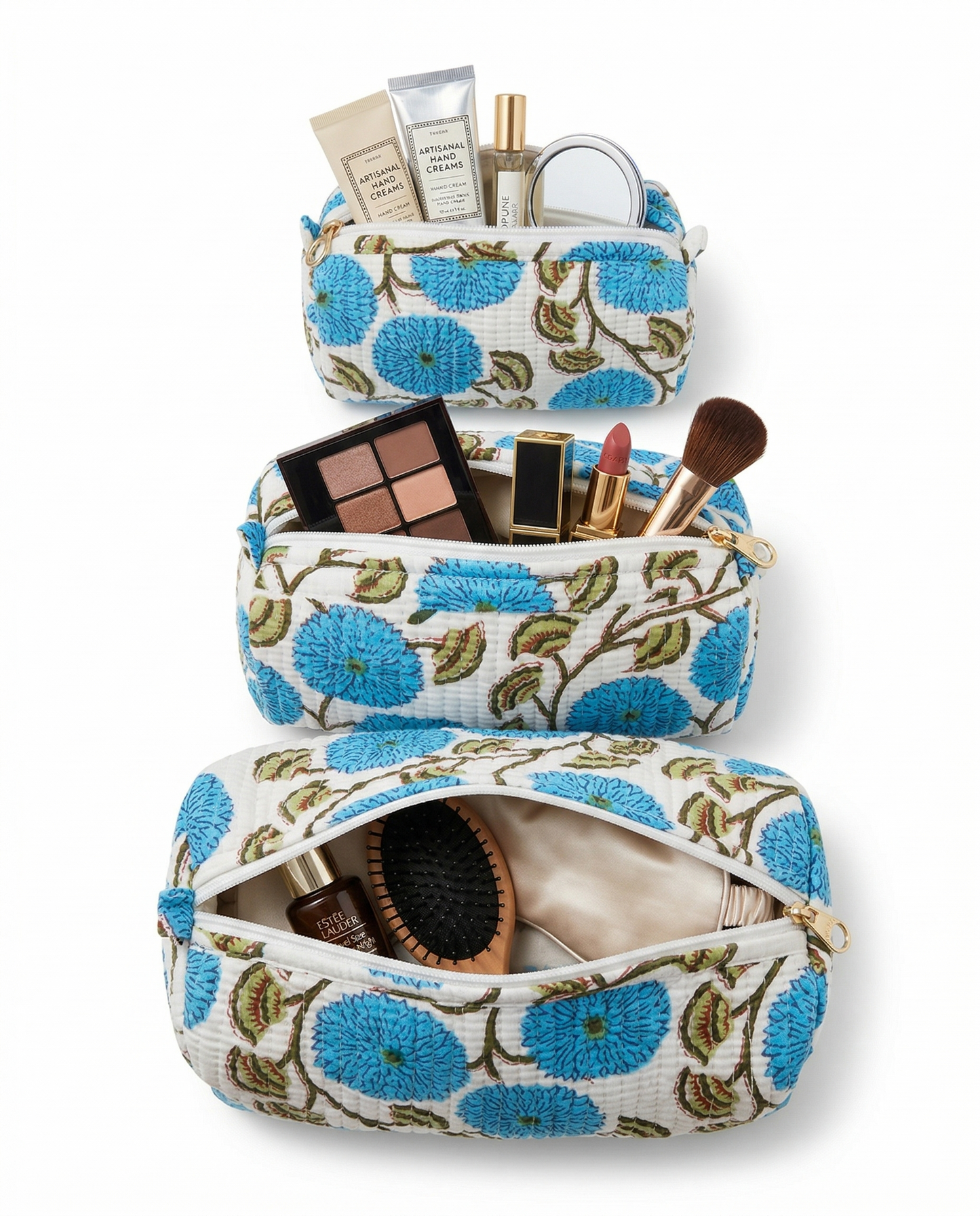 Blue Blossom – Utility Pouch Pack of 3