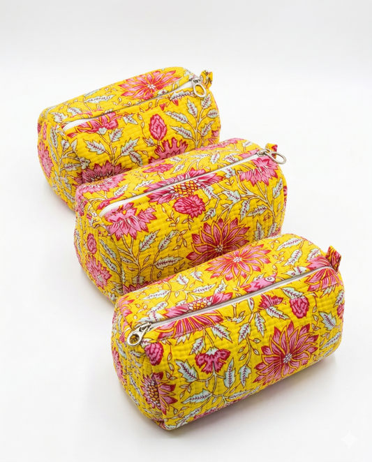 Sunflower Yellow – Utility Pouch Pack of 3