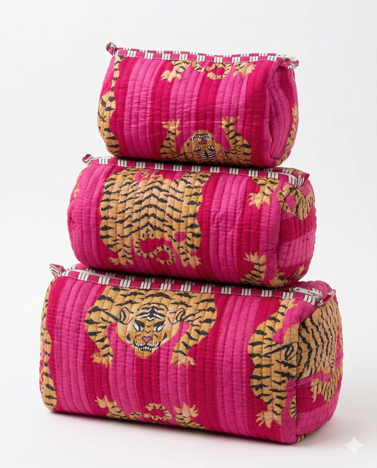 Pink Tiger – Utility Pouch Pack of 3