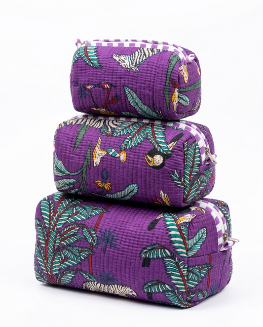 Purple Safari – Utility Pouch Pack of 3