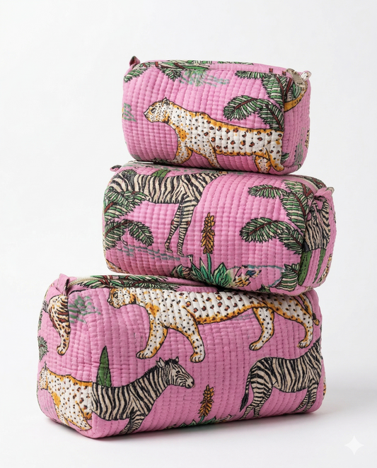 Pink Safari – Utility Pouch Pack of 3