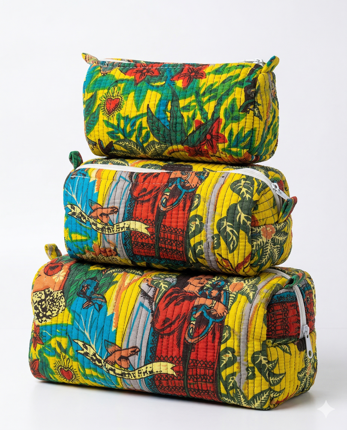 Yellow Farida – Utility Pouch Pack of 3