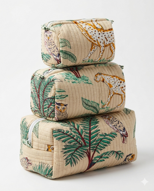 Beige Safari – Utility Pouch Pack of 3