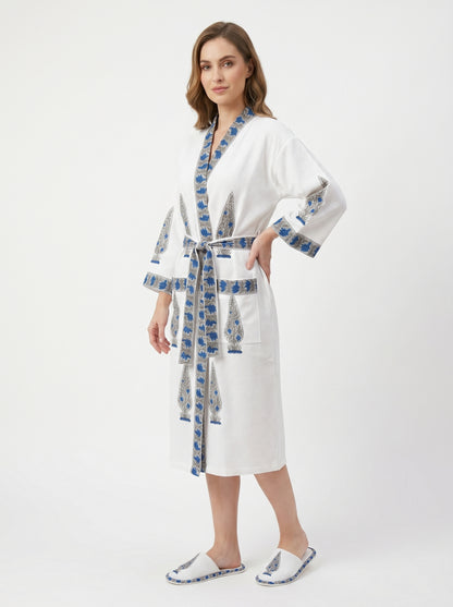 Floral 104 Bathrobe – Luxury Spa Robe