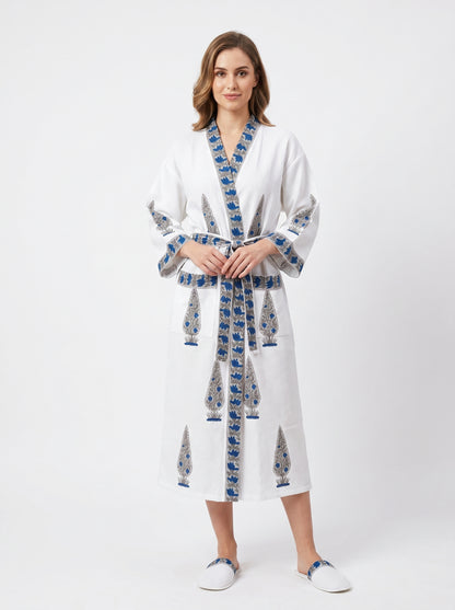 Floral 104 Bathrobe – Luxury Spa Robe