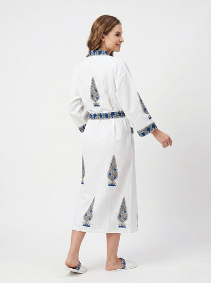 Floral 104 Bathrobe – Luxury Spa Robe