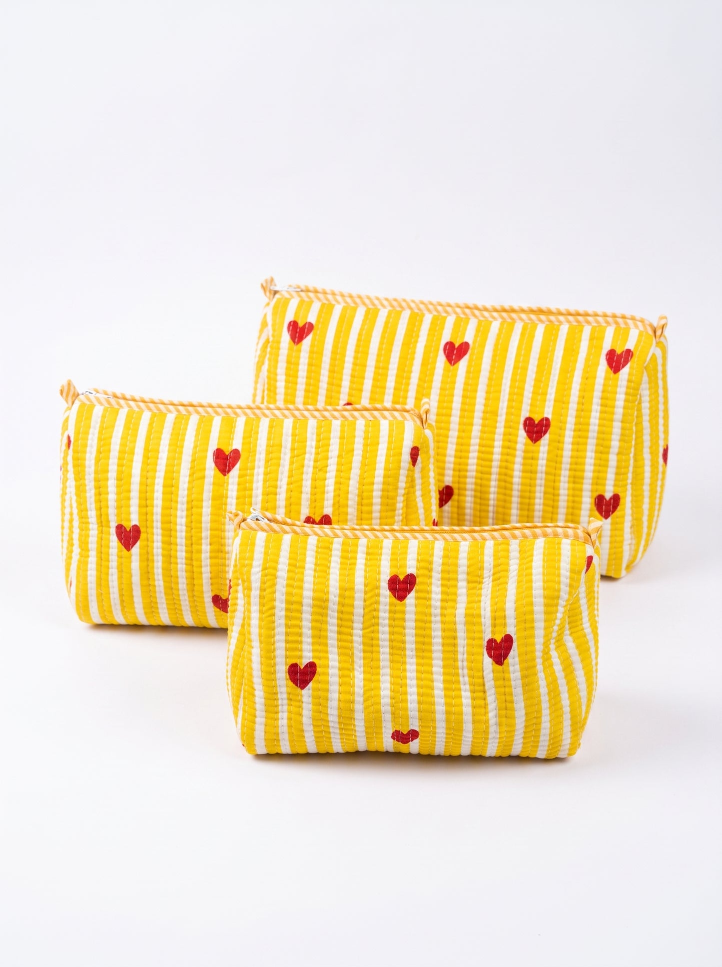 Yellow Heart – Utility Pouch Pack of 3