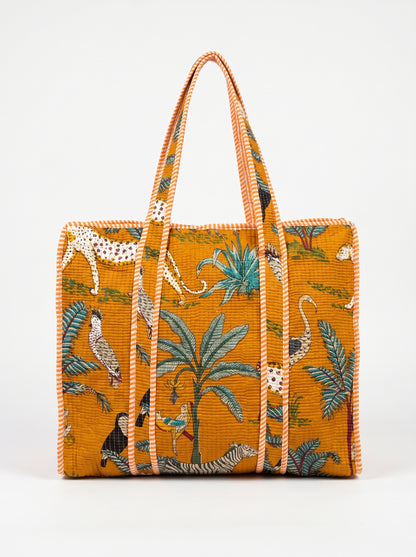Orange Safari – Wander Tote Bag 18x18