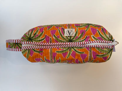 Orange Pink Palm - Hair Styler Travel bag