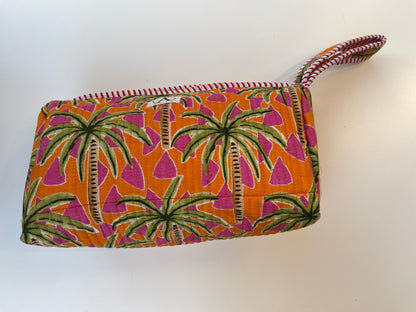 Orange Pink Palm - Hair Styler Travel bag