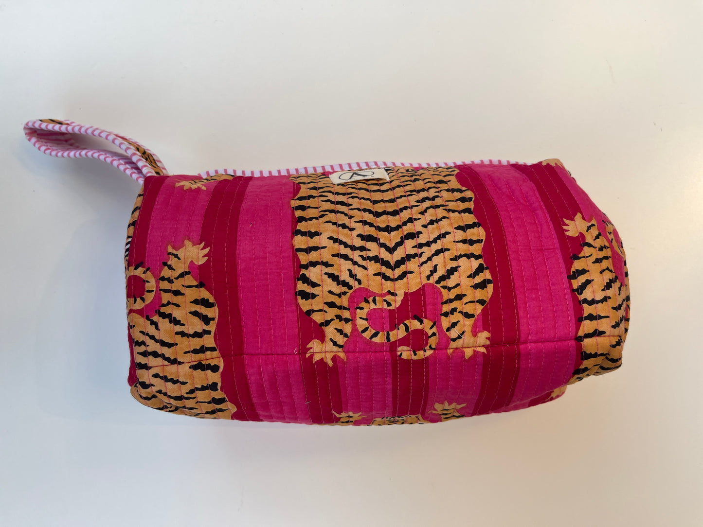 Tiger Pink Stripes – Tibetan Hair Styler Travel bag