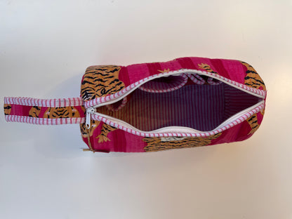 Tiger Pink Stripes – Tibetan Hair Styler Travel bag