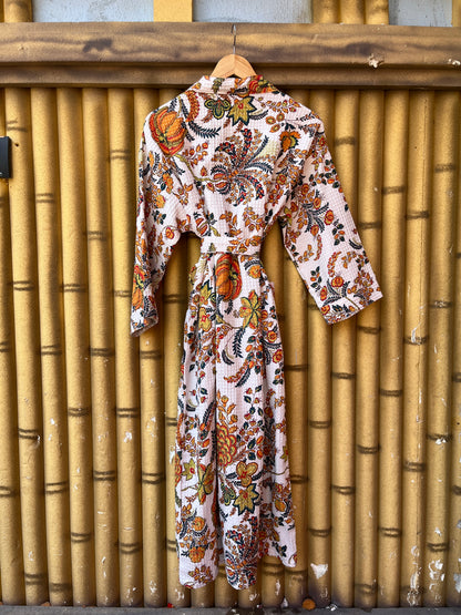 Snow White Drops Waffle Bathrobe – Luxury Spa Robe
