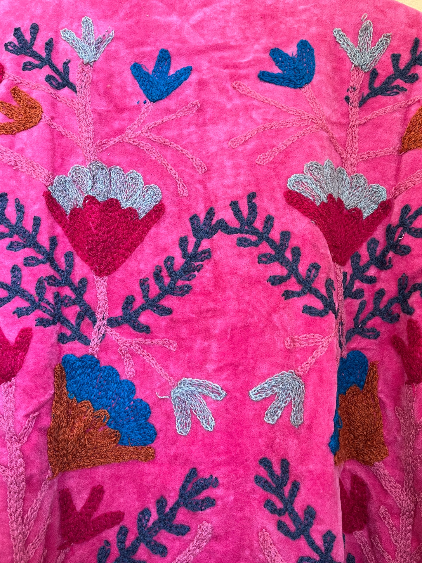 Women's 103 Suzani Reversible Velvet Jacket – Artistic Embroidered Statement Jacket