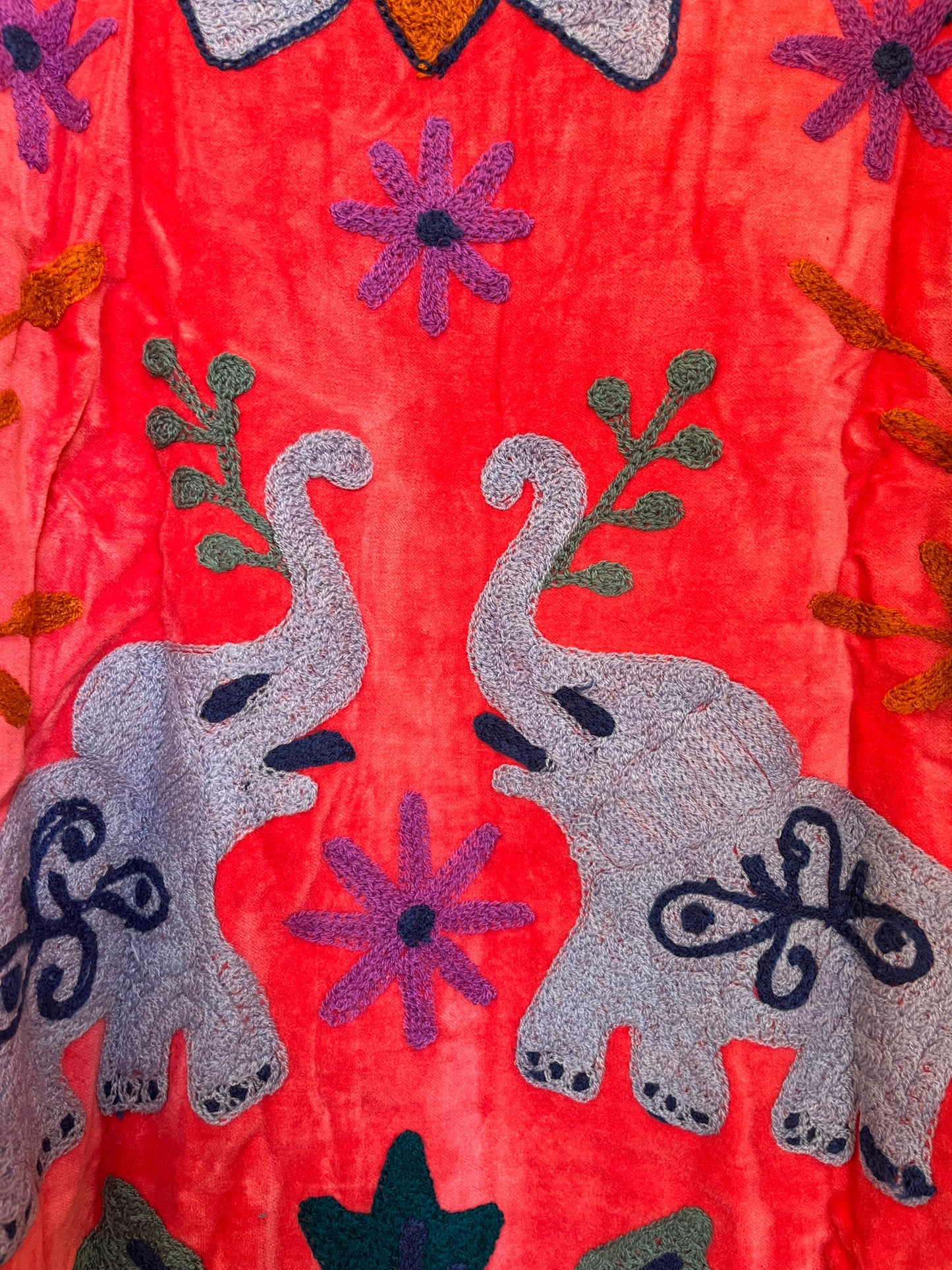 Women's 105 Suzani Reversible Velvet Jacket – Artistic Embroidered Statement Jacket