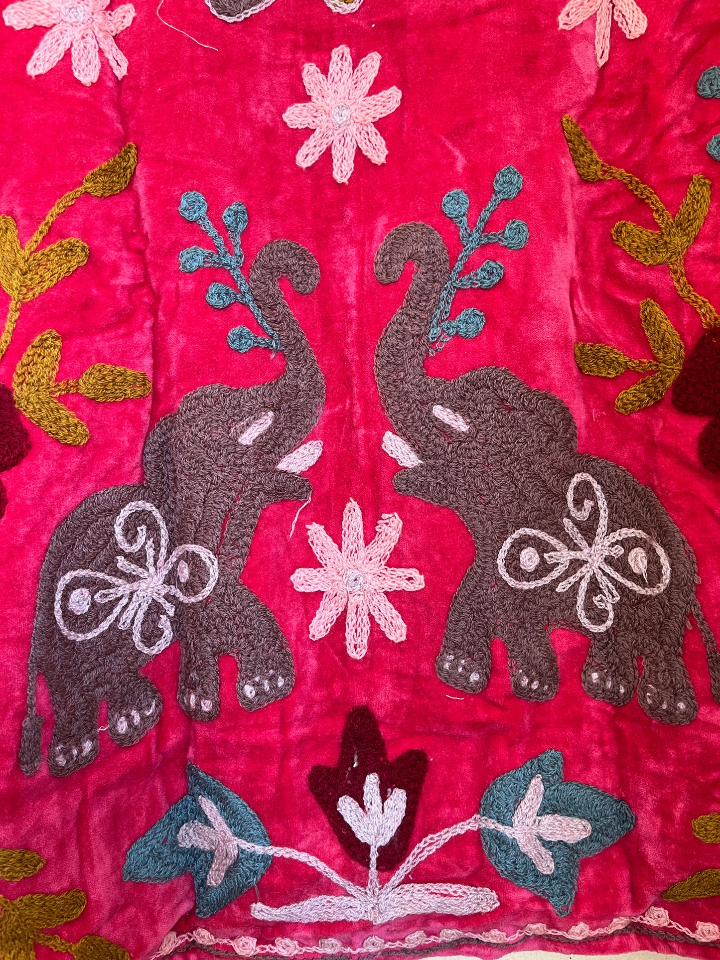Women's 101 Suzani Reversible Velvet Jacket – Artistic Embroidered Statement Jacket