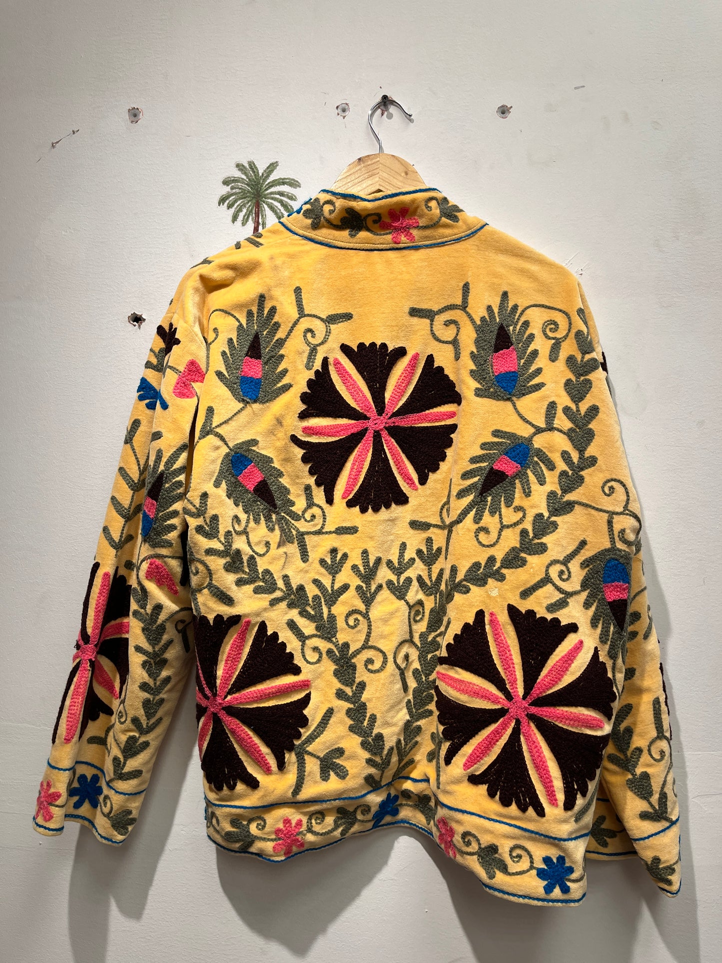 Women's 1023 Suzani Reversible Velvet Jacket – Artistic Embroidered Statement Jacket