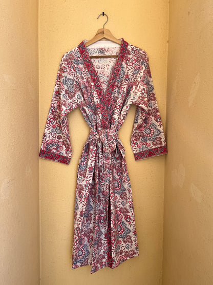 Floral 1012 Waffle Bathrobe – Luxury Spa Robe