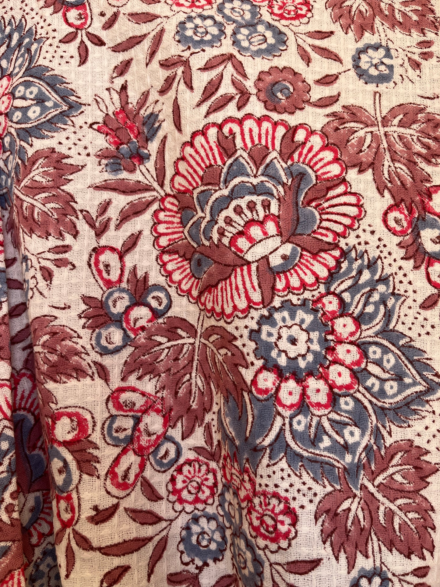 Floral 1012 Waffle Bathrobe – Luxury Spa Robe